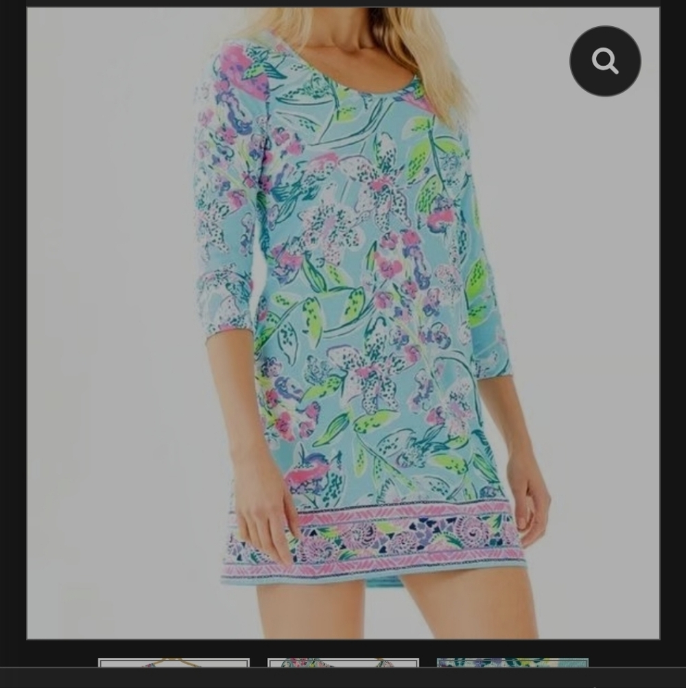 Lilly Pulitzer Multicolor Floral Long Sleeve Dress
